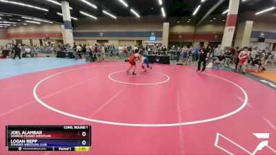 138 lbs Cons. Round 1 - Joel Alambar, Warrior Trained Wrestling vs Logan Repp, Stingers Wrestling Club