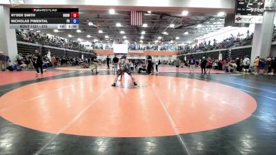 215 lbs Quarterfinal - Ryder Smith, Benton High School Wrestling vs Nicholas Pimental, Pleasant Hill