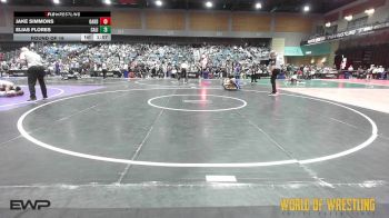 132 lbs Round Of 16 - Jake Simmons, Oakdale vs Elias Flores, California Grapplers