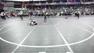 58 lbs Round Of 32 - Vonn McClintic, Steel Valley Renegades WC vs Benton Clarke, DC Gold