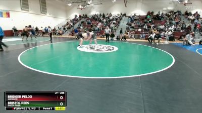 285 lbs Cons. Round 2 - Bridger Peldo, Sheridan vs Bristol Rees, Green River