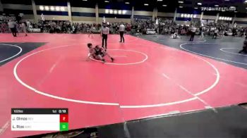 102 lbs Consi Of 16 #2 - Johnny Olmos, Red Wave vs Luca Rios, Boneyard