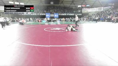 Boys 4A 120 lbs Champ. Round 1 - Cruz Hernandez, Moses Lake vs Adam Bailey, Graham-Kapowsin