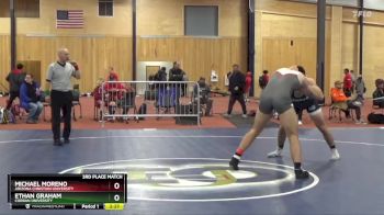 197 lbs 3rd Place Match - Ethan Graham, Corban University vs Michael Moreno, Arizona Christian University