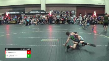 60 lbs Semifinal - Ross Branch, Northeast Georgia Mat Monstars vs Liam Reeves, Steel Valley Renegades