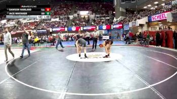 AA - 118 lbs Cons. Round 2 - Dawson Hamland, Flathead (Kalispell) vs Jace Whitaker, Billings West
