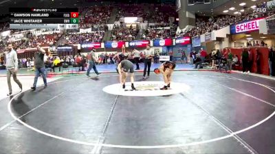 AA - 118 lbs Cons. Round 2 - Dawson Hamland, Flathead (Kalispell) vs Jace Whitaker, Billings West