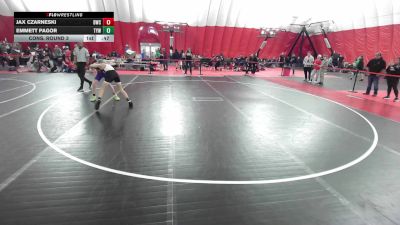 14U Boys - 105 lbs Cons. Round 3 - Jax Czarneski, Denmark Wrestling Club vs Emmett Pagor, Tomah Youth Wrestling