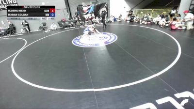 145 lbs Jazrine Nieto, KTWA-Kings-Tulare Wrestling Association vs Jaydan Colgan, IEWA - Inland Empire Wrestling Association