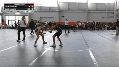 105 lbs Round 3 (6 Team) - Coda Clifford, Ohio Gold vs Greg Burkes, Westshore WC
