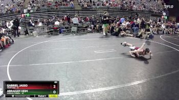 65 lbs Quarterfinals (8 Team) - Abraham Heim, Kansas Cobra vs Gabriel Jasso, Team USA