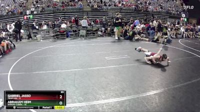 65 lbs Quarterfinals (8 Team) - Abraham Heim, Kansas Cobra vs Gabriel Jasso, Team USA