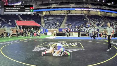 Girls-110 lbs Cons. Round 3 - Jocelyn Saucedo, South Haven Hs Girls vs Trinity Munoz, Voyageur College Prep Girls
