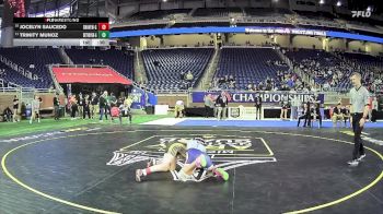 Girls-110 lbs Cons. Round 3 - Jocelyn Saucedo, South Haven Hs Girls vs Trinity Munoz, Voyageur College Prep Girls