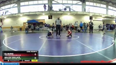 63 lbs Cons. Round 5 - Brycen Wallace, Rochester Wrestling Club vs Eli Burke, Yorktown Wrestling Club