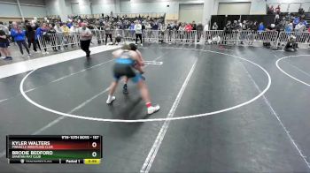 157 lbs Quarterfinal - Kyler Walters, Pinnacle Wrestling Club vs Brodie Bedford, Spartan Mat Club