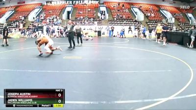 112 lbs Cons. Round 4 - Jaden Williams, Wellington Wrestling Club vs Joseph Austin, Glasgow Wrestling Academy