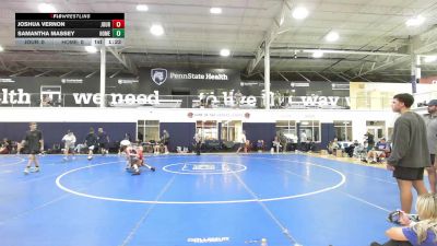 102 lbs Rr Rnd 4 - Joshua Vernon, Journeymen Wrestling Red - HSC vs Samantha Massey, Homegrown Black - HSC