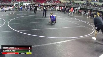 113 lbs Quarterfinal - Lucille Ocampo, Wayne Wrestling Club vs Apsen Kreifels, Nebraska City Wrestling Club