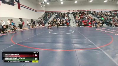 126 lbs Cons. Round 1 - Brandilynne Lobash, Dripping Springs (Girls) vs Jordyn Parker, Frisco Centennial (Girls)