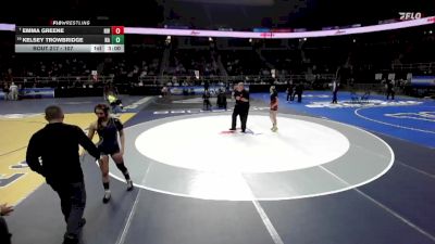 107 lbs Cons. Round 2 - Emma Greene, Niagara Wheatfield-6 vs Kelsey Trowbridge, Northern Adirondack-7