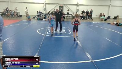 77 lbs Placement Matches (8 Team) - Caleb Heyder, Utah vs Henry Johnson, Florida