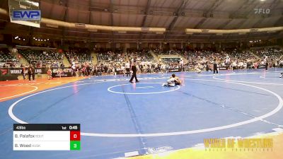 43 lbs Round Of 16 - Brandon Palafox, Southwest Stallions Wrestling Club vs Brady Wood, Husky Wrestling Club