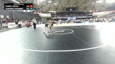 Girls 4A 125 lbs 7th Place Match - Daneill Tristan, Kamiakin (Girls) vs Elizabeth Castaneda, Spanaway Lake (Girls)