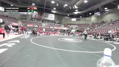 3A 215 lbs Cons. Round 2 - Traicer Clark, Grantsville vs Hagen Nielson, North Sanpete