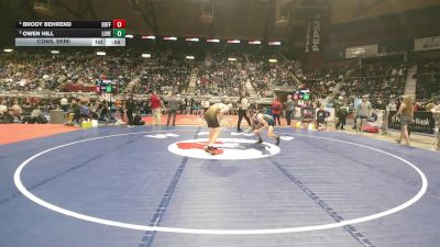 3A-165 lbs Cons. Semi - Brody Behrend, Buffalo vs Owen Hill, Lovell