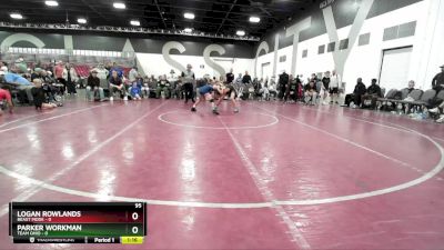 95 lbs Placement Matches (8 Team) - Logan Rowlands, Beast Mode vs Parker Workman, Team Ohio