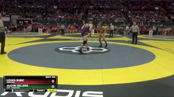 D3-175 lbs Cons. Round 1 - Louka Babic, Kirtland vs Austin Sellers, Day. Christian