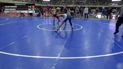 142 lbs Quarterfinal - Colin Higgins, Ft Washington vs Dion Reaves, Nanticoke