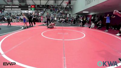 100 lbs Final - Cannon Hughes, Owasso Takedown Club vs Gabriel Shuemake, Viking Wrestling Club