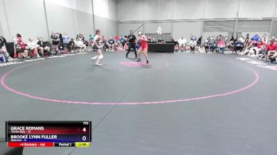 110 lbs Round 2 (8 Team) - Grace Romans, Texas Red vs Brooke Lynn Fuller, Indiana