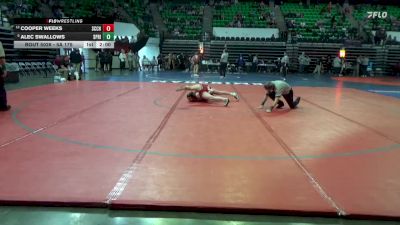 5A 175 lbs Champ. Round 1 - Alec Swallows, Springville vs Cooper Weeks, Saint Clair County
