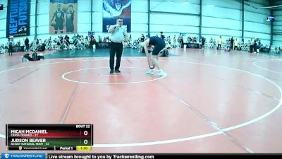 160 lbs Rd# 9- 2:15pm Saturday Final Pool - Micah McDaniel, Crass Trained vs Judson Beaver, NCWAY National Team