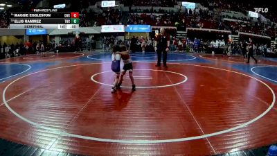 46 lbs Semifinal - Maggie Eggleston, Chinook Wrestling Club vs Ellis Ramirez, Terry Wrestling CLub