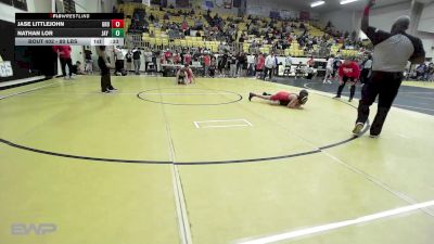 80 lbs Rr Rnd 1 - Jase Littlejohn, Grove vs Nathan Lor, Jay Junior High