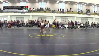 149 lbs 1st Place Match - Dominik Mallinder, Wisconsin-Whitewater vs Maksim Mukhamedaliyev, Chicago