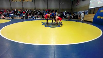 288 lbs Round Of 32 - Emilio Johnson, Oakdale vs Alan Roman, Kerman