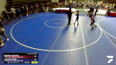 100 lbs Quarterfinal - Frank Fuentes, Edison High School Wrestling vs Shawn Price, Tulare Titans Wrestling Club