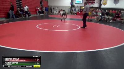 132 lbs Round 2 - Kenton Stout, Eddyville-Blakesburg-Fremont vs Nardo Lopez, CR Kennedy