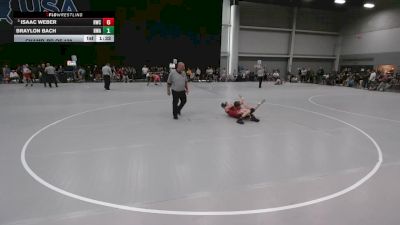 126 lbs Champ. Rd Of 128 - Isaac Weber, Ringers Wrestling Club vs Braylon Bach, Heartland Wrestling Academy