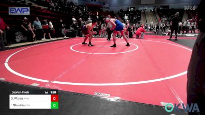 195 lbs Quarterfinal - Oscar Flores, Raw Wrestling Club vs Izaiah Shadden, Bristow Wrestling