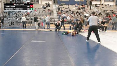 77 lbs Cons. Quarters - Beau Flynn, Champions Wrestling Club vs Daxxton Phillipsen, Utah