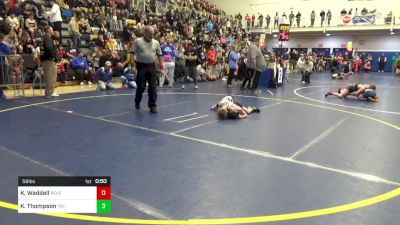 56 lbs Round Of 16 - Kael Waddell, Reverence WC vs Kayden Thompson, Tri-State Hammers