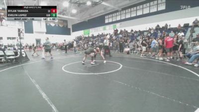 130 lbs Semifinal - Evelyn Lopez, Hamilton vs Dylan Yamada, SoCal Hammers