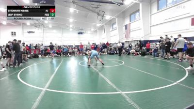 120 lbs Round Robin 2 - Brennan Kiline, Pit Crew-HS vs Leif Syrko, Pheonix Wrestling-Red-HS