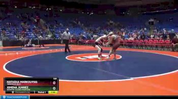 125 lbs Quarterfinal - Natasha Markoutsis, Yorkville (H.S.) vs Ximena Juarez, Berwyn-Cicero (Morton)